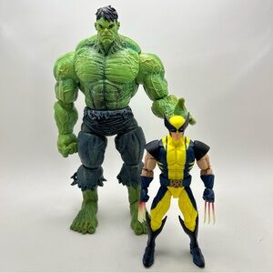 Marvel legends Wolverine and select unleashed Hulk